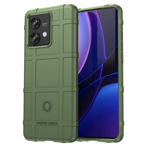 Motorola Edge 40 Neo Rugged Shield Bagside Cover - Grøn