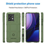 Motorola Edge 40 Neo Rugged Shield Bagside Cover - Grøn