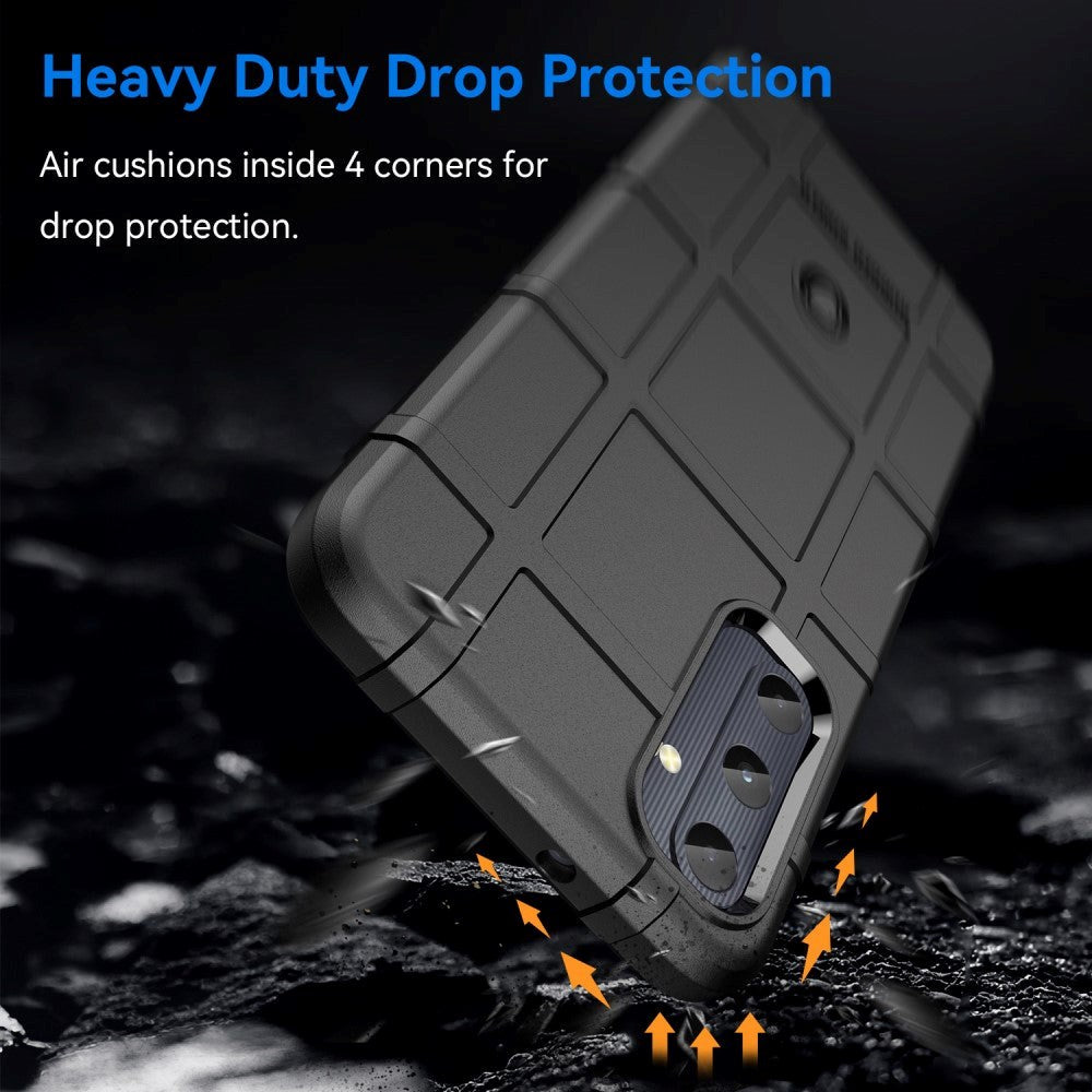 Samsung Galaxy A05s Rugged Shield Series Håndværker Bagside Cover - Sort