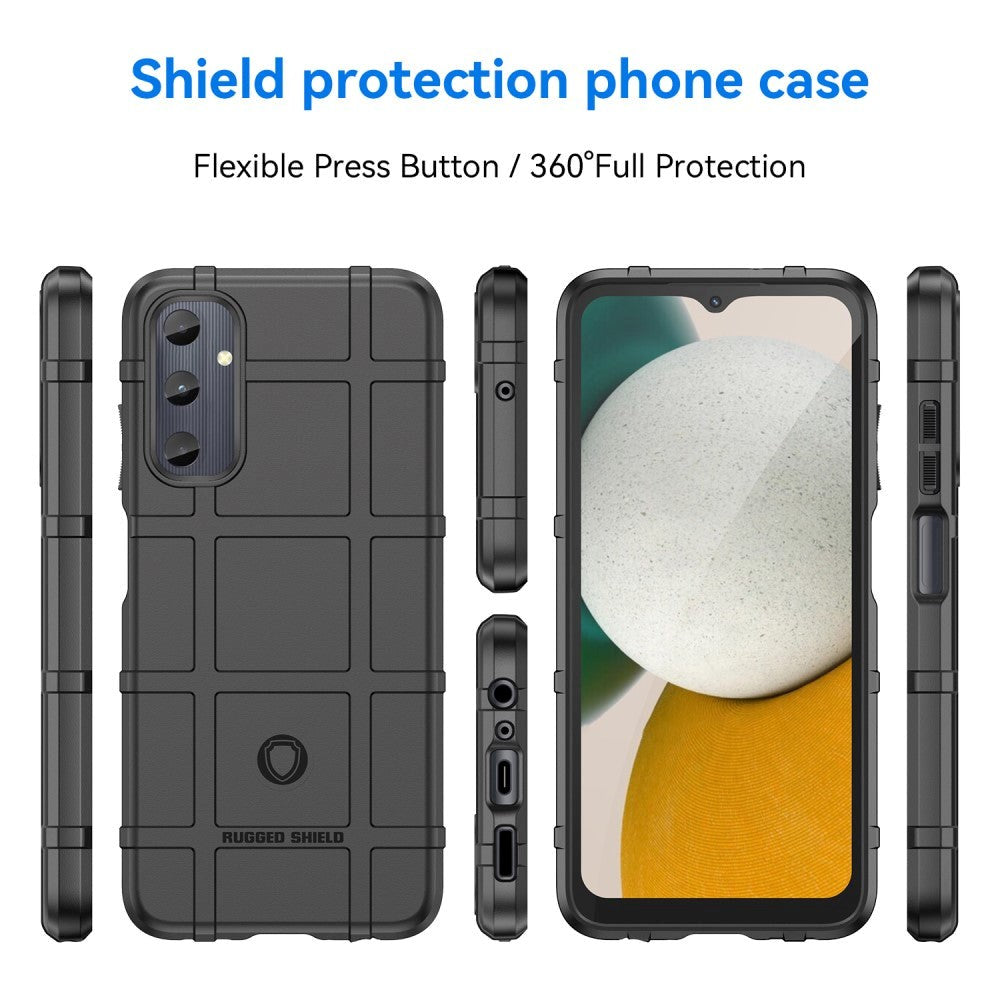 Samsung Galaxy A05s Rugged Shield Series Håndværker Bagside Cover - Sort