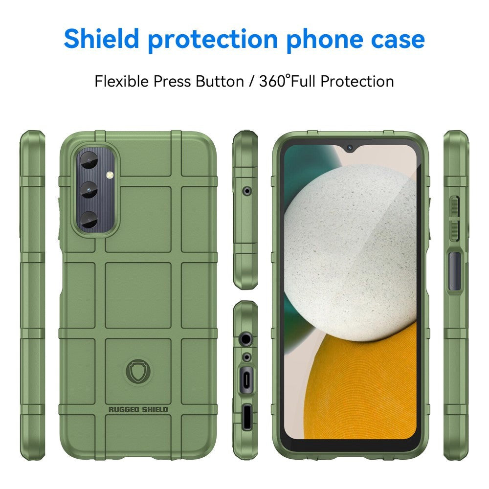 Samsung Galaxy A05s Rugged Shield Series Håndværker Bagside Cover - Grøn