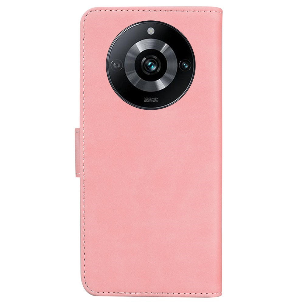 EIDERWOOD Realme 11 Pro+ 5G / 11 Pro 5G Blødt Kunstlæder Flip Cover m. Pung - Lyserød