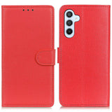 Samsung Galaxy A05s Litchi Læder Flip Cover m. Pung - Rød