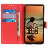 Samsung Galaxy A05s Litchi Læder Flip Cover m. Pung - Rød