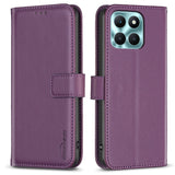 BINFEN Kunstlæder Flip Cover m. Kortholder & Ståfunktion - Honor X6a - Mørkelilla