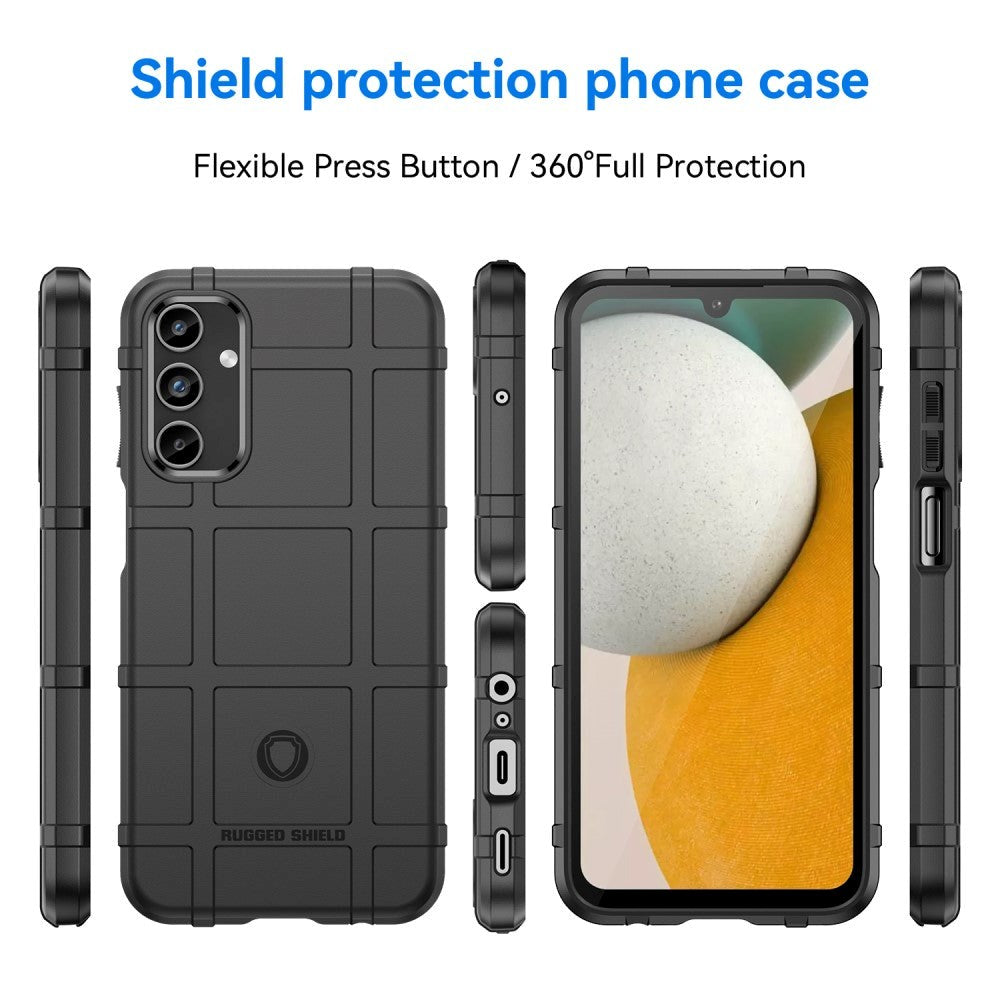 Samsung Galaxy A15 (5G) / A15 Rugged Shield Series Håndværker Bagside Cover - Sort