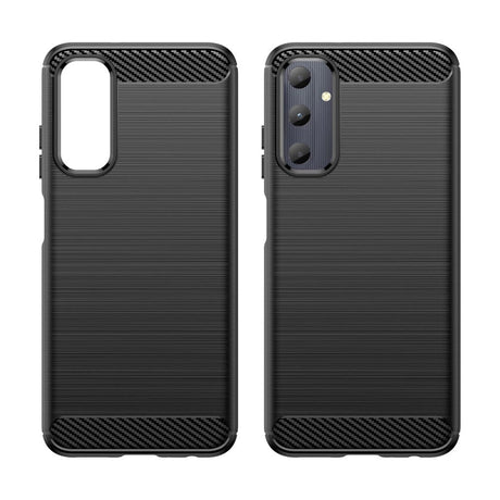 Samsung Galaxy A05s Brushed Carbon Bagside Cover - Sort