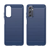 Samsung Galaxy A05s Brushed Carbon Bagside Cover - Blå