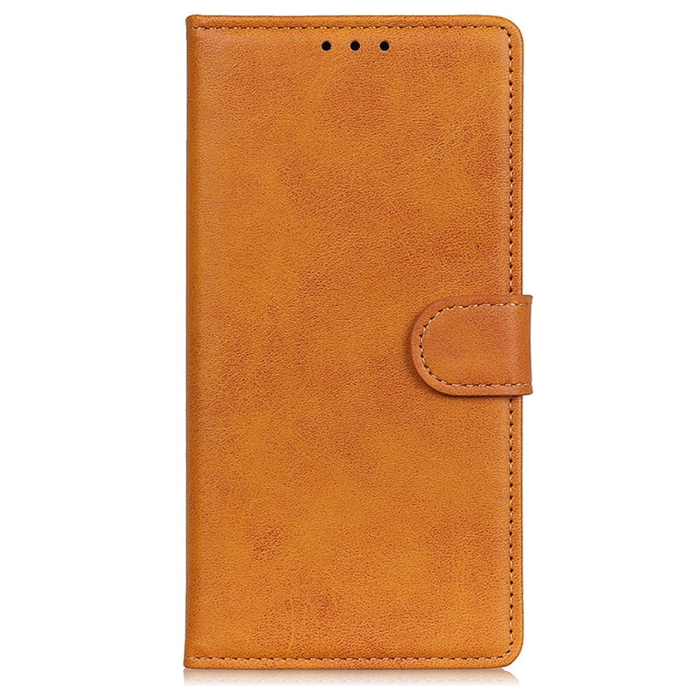 Samsung Galaxy A15 (5G) / A15 Læder Flip Cover m. Pung - Brun