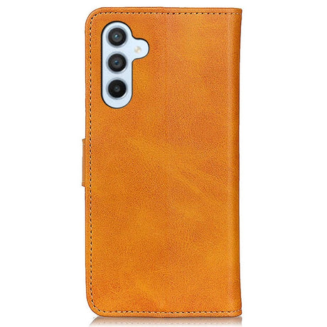 Samsung Galaxy A15 (5G) / A15 Læder Flip Cover m. Pung - Brun