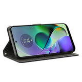 Motorola Moto G54 Læder Flip Cover m. Pung & Print - Hest