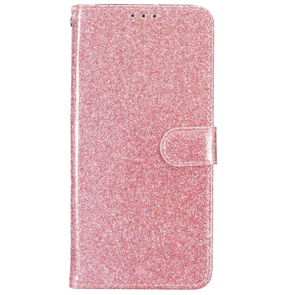 EIDERWOOD Motorola Moto G54 Læder Flip Cover m. Pung & Strop - Glimmer - Rose Gold