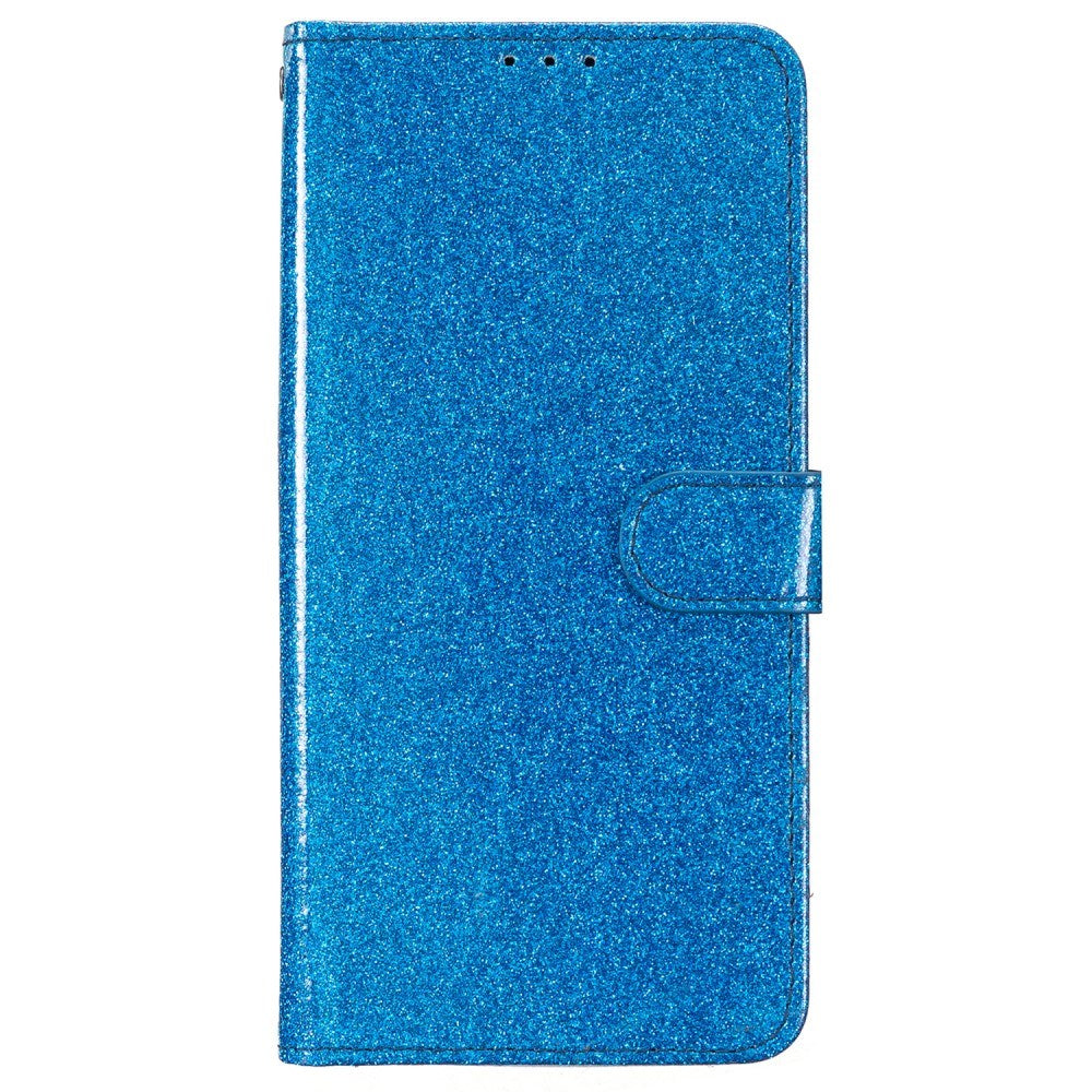 EIDERWOOD Motorola Moto G54 Læder Flip Cover m. Pung & Strop - Glimmer - Blå