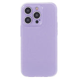 iPhone 15 Pro Fleksibelt Plastik Bagside Cover m. Glimmer - Lilla