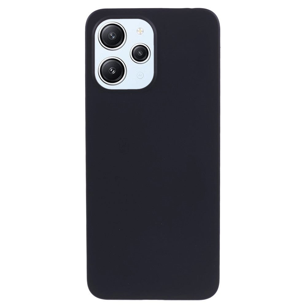 Xiaomi Redmi 12 (4G) / 12 (5G) / Poco M6 Pro (5G) Hårdt Plastik Bagside Cover - Sort