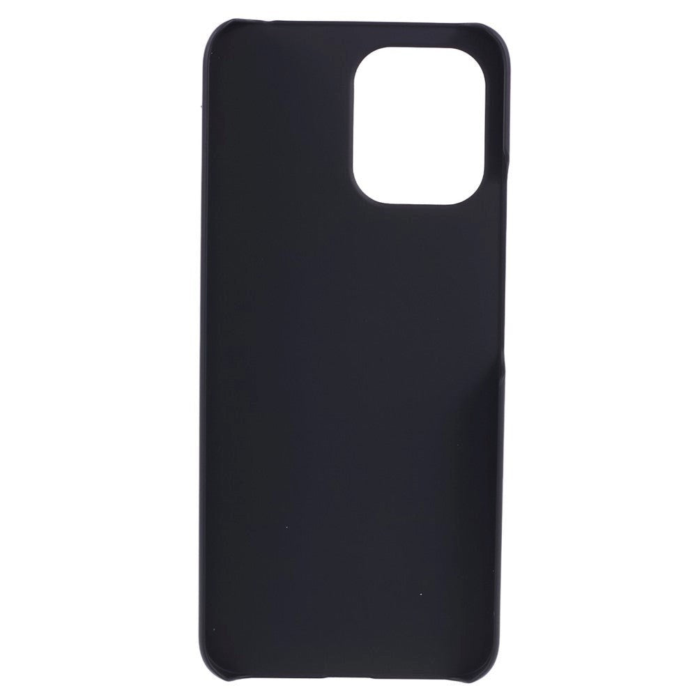 Xiaomi Redmi 12 (4G) / 12 (5G) / Poco M6 Pro (5G) Hårdt Plastik Bagside Cover - Sort