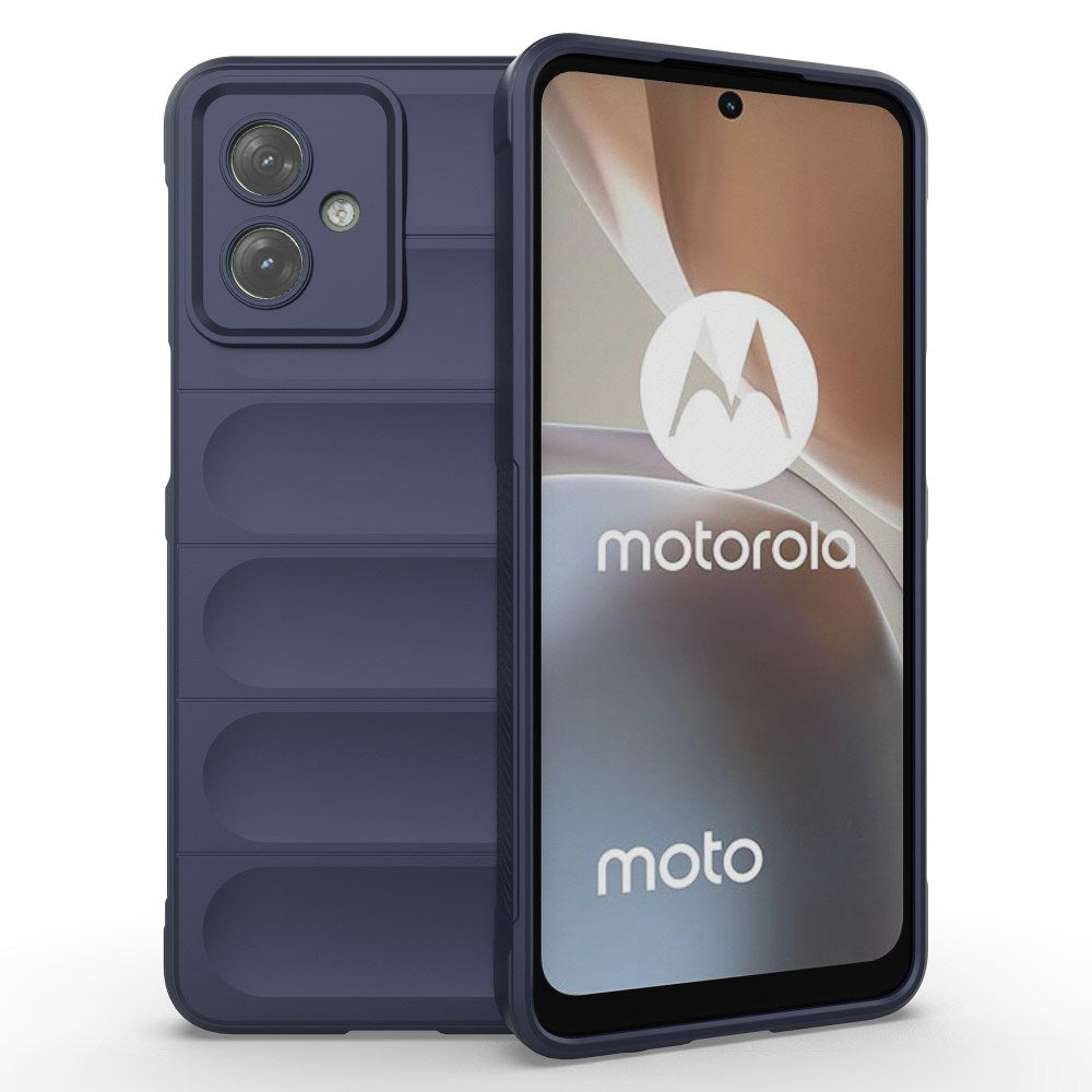 EIDERWOOD Motorola Moto G54 Fleksibelt Plastik Bagside Cover - Blå