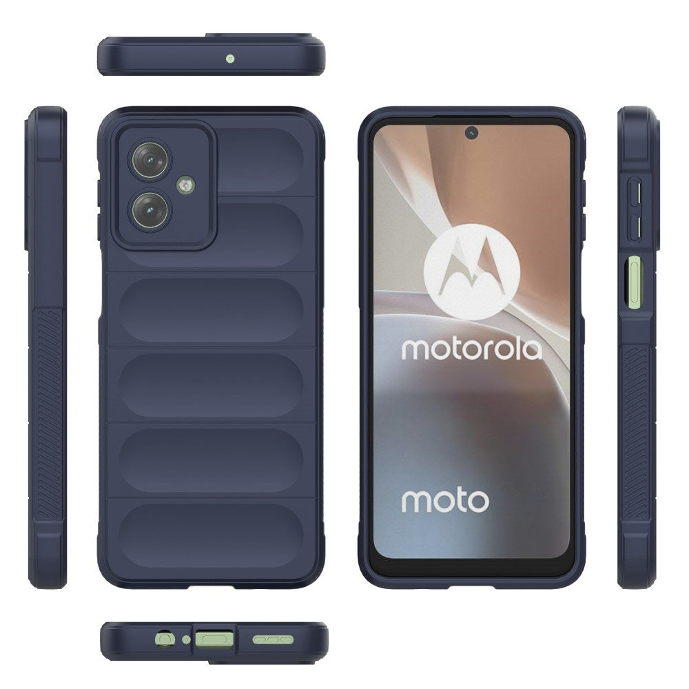 EIDERWOOD Motorola Moto G54 Fleksibelt Plastik Bagside Cover - Blå