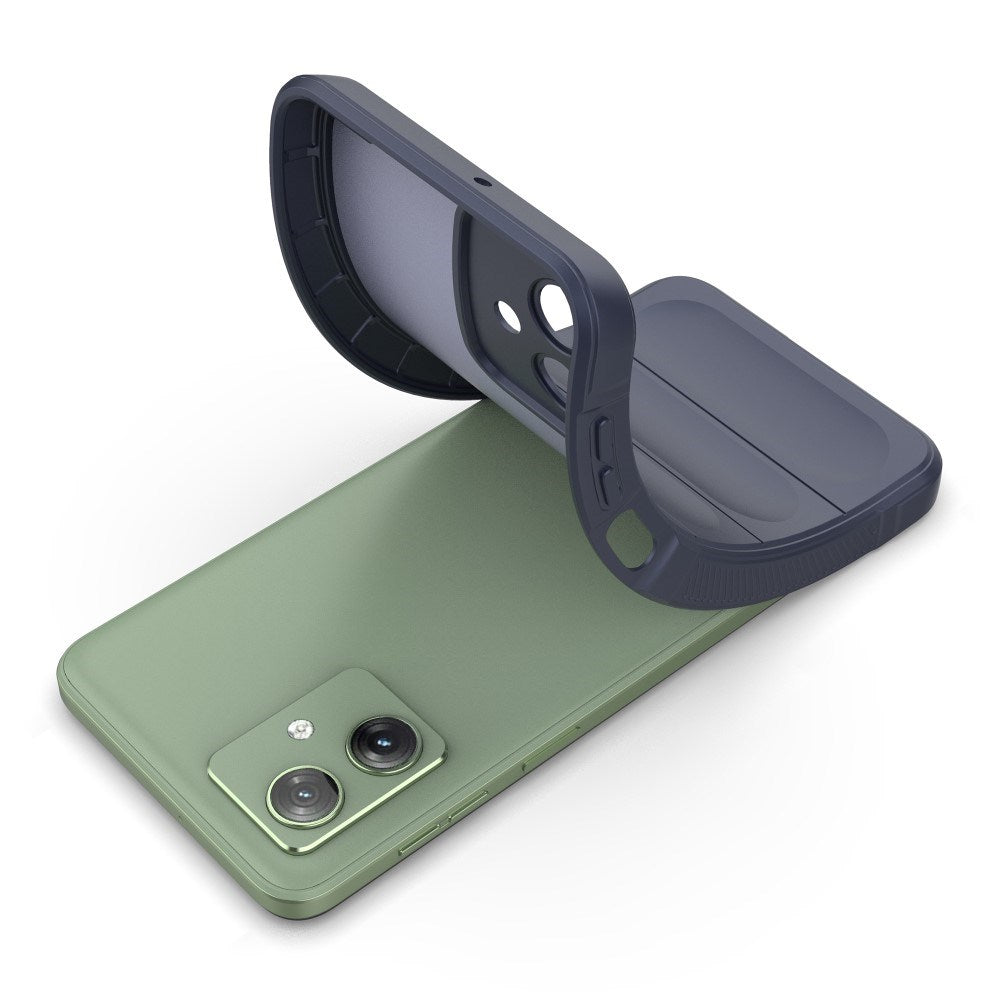 EIDERWOOD Motorola Moto G54 Fleksibelt Plastik Bagside Cover - Blå