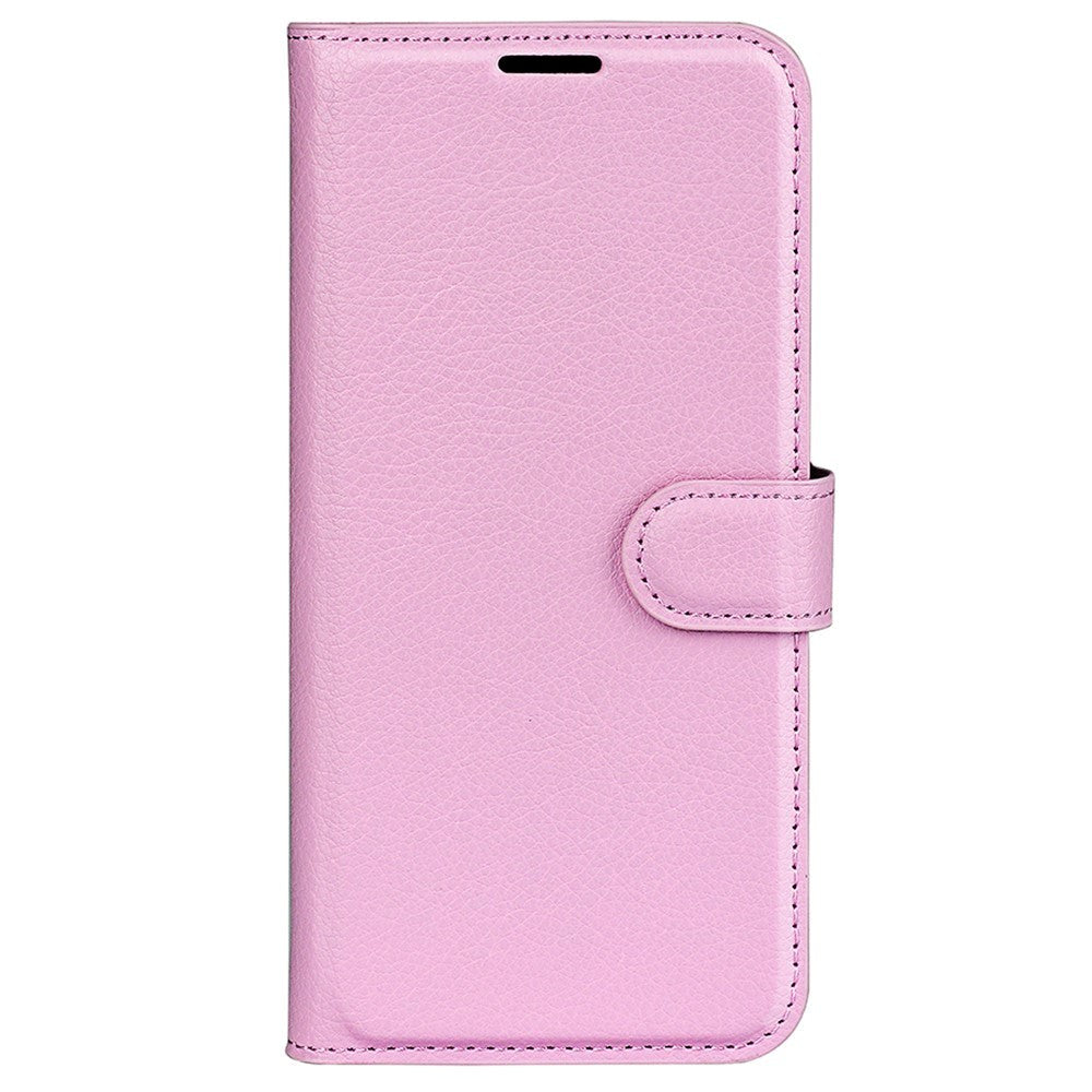 Samsung Galaxy A25 (5G) Litchi Læder Flip Cover m. Pung - Pink