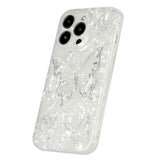 iPhone 15 Pro Fleksibelt Plastik Bagside Cover m. Motiv - Sommerfugl