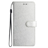 Samsung Galaxy A15 (5G) / A15 Læder Flip Cover m. Pung og Strop - Sølv