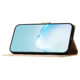 Samsung Galaxy A15 (5G) / A15 Læder Flip Cover m. Pung og Strop - Guld