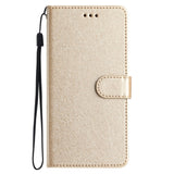 Samsung Galaxy A15 (5G) / A15 Læder Flip Cover m. Pung og Strop - Guld