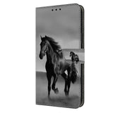 Samsung Galaxy A05s Læder Flip Cover m. Pung & Ståfunktion - Hest