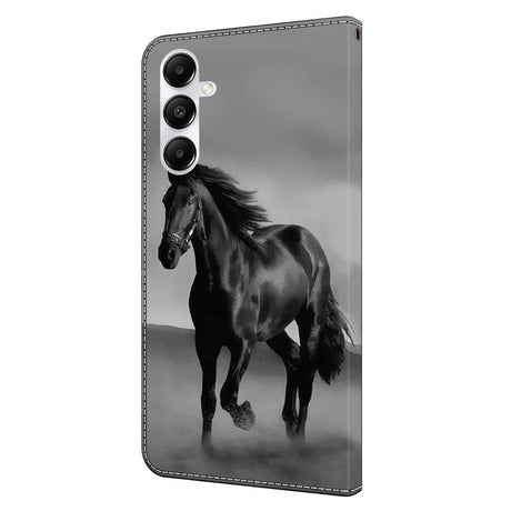 Samsung Galaxy A05s Læder Flip Cover m. Pung & Ståfunktion - Hest