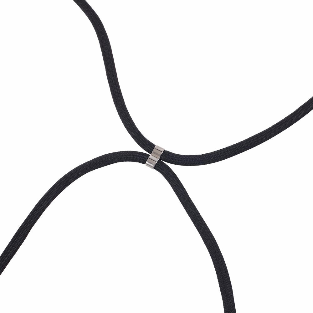 EIDERWOOD OnePlus Nord 3 (5G) Fleksibelt Plastik Bagside Cover m. Justerbar Strop - Sort