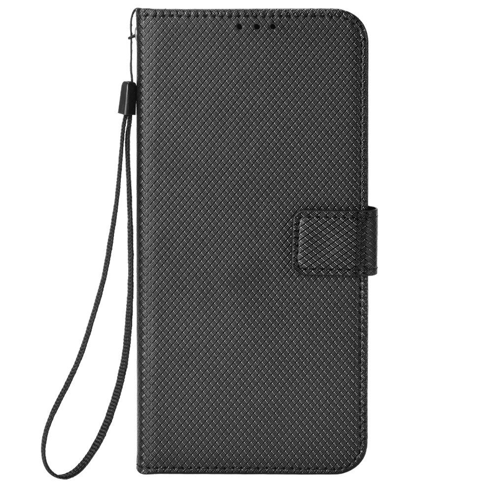 EIDERWOOD Xiaomi Redmi Note 13 Pro (5G) / Poco X6 Læder Flip Cover m. Strop & Tekstur - Sort