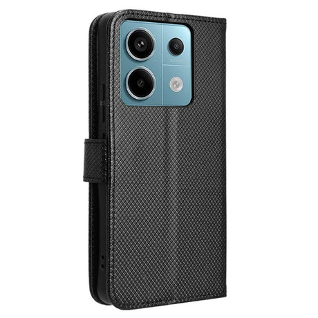 EIDERWOOD Xiaomi Redmi Note 13 Pro (5G) / Poco X6 Læder Flip Cover m. Strop & Tekstur - Sort