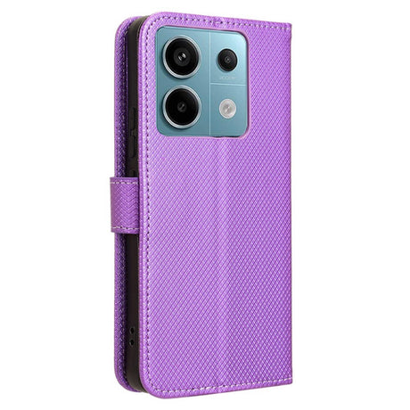 EIDERWOOD Xiaomi Redmi Note 13 Pro (5G) / Poco X6 Læder Flip Cover m. Strop & Tekstur - Lilla