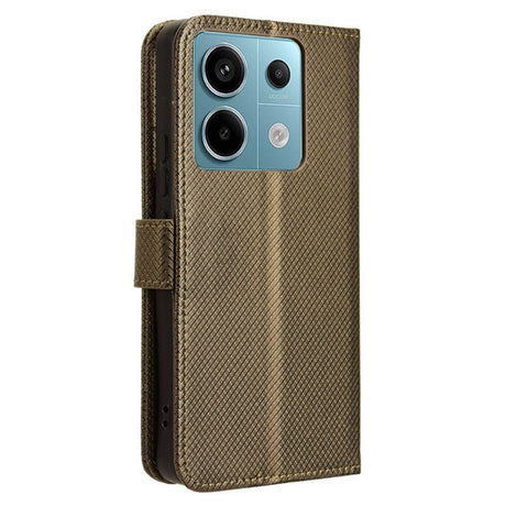 EIDERWOOD Xiaomi Redmi Note 13 Pro (5G) / Poco X6 Læder Flip Cover m. Strop & Tekstur - Brun