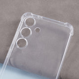 Samsung Galaxy S24 Fleksibelt Plastik Bagside Cover m. Strop - Gennemsigtig