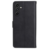 Samsung Galaxy A15 (5G) / A15 PU Læder Flip Cover m. Pung og Strop - Sort