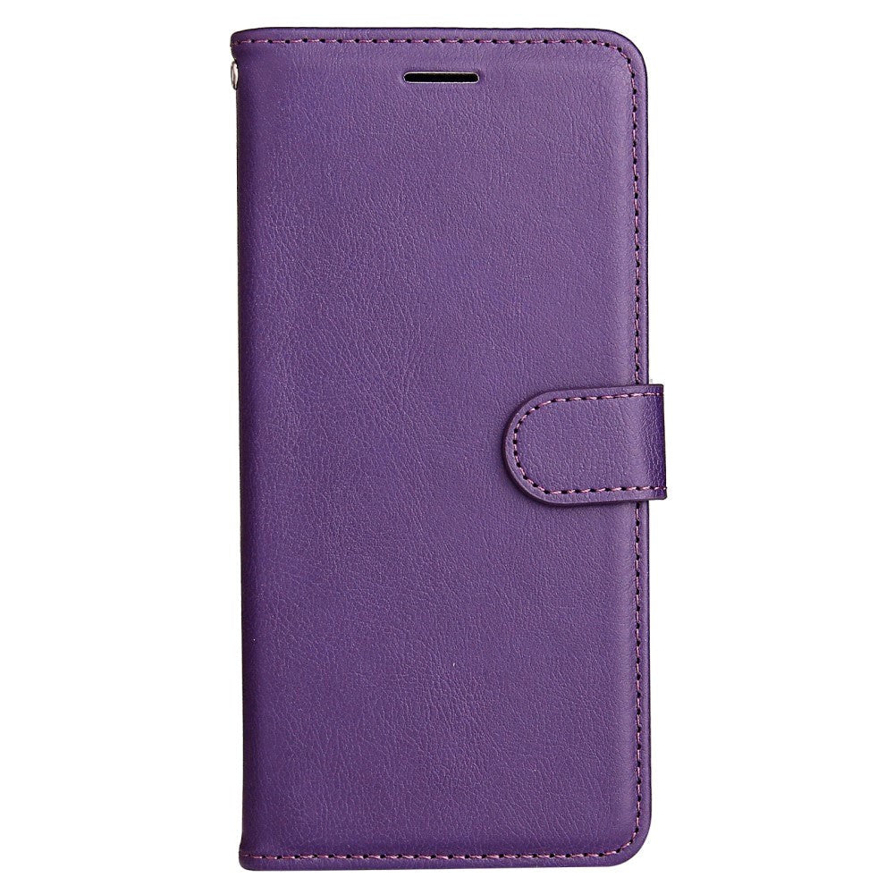 Samsung Galaxy A15 (5G) / A15 PU Læder Flip Cover m. Pung og Strop - Lilla