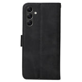 Samsung Galaxy A15 (5G) / A15 Kunstlæder Flip Cover m. Pung og Strop - Sort