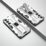 Samsung Galaxy S24+ (Plus) Håndværker Bagside Cover m. Kickstand - Sølv