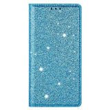 Samsung Galaxy A15 (5G) / A15 Læder Flip Cover m. Pung - Glimmer - Blå