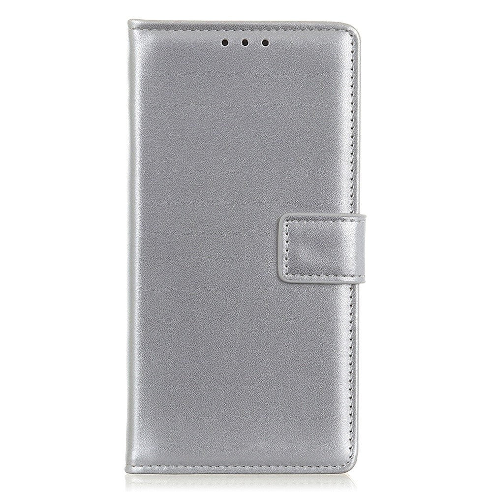 Xiaomi 14 Læder Flip Cover m. Pung & Kickstand - Sølv