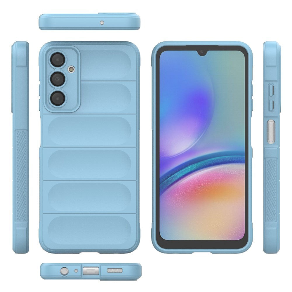 Samsung Galaxy A05s Fleksibelt Plastik Bagside Cover - Lyseblå