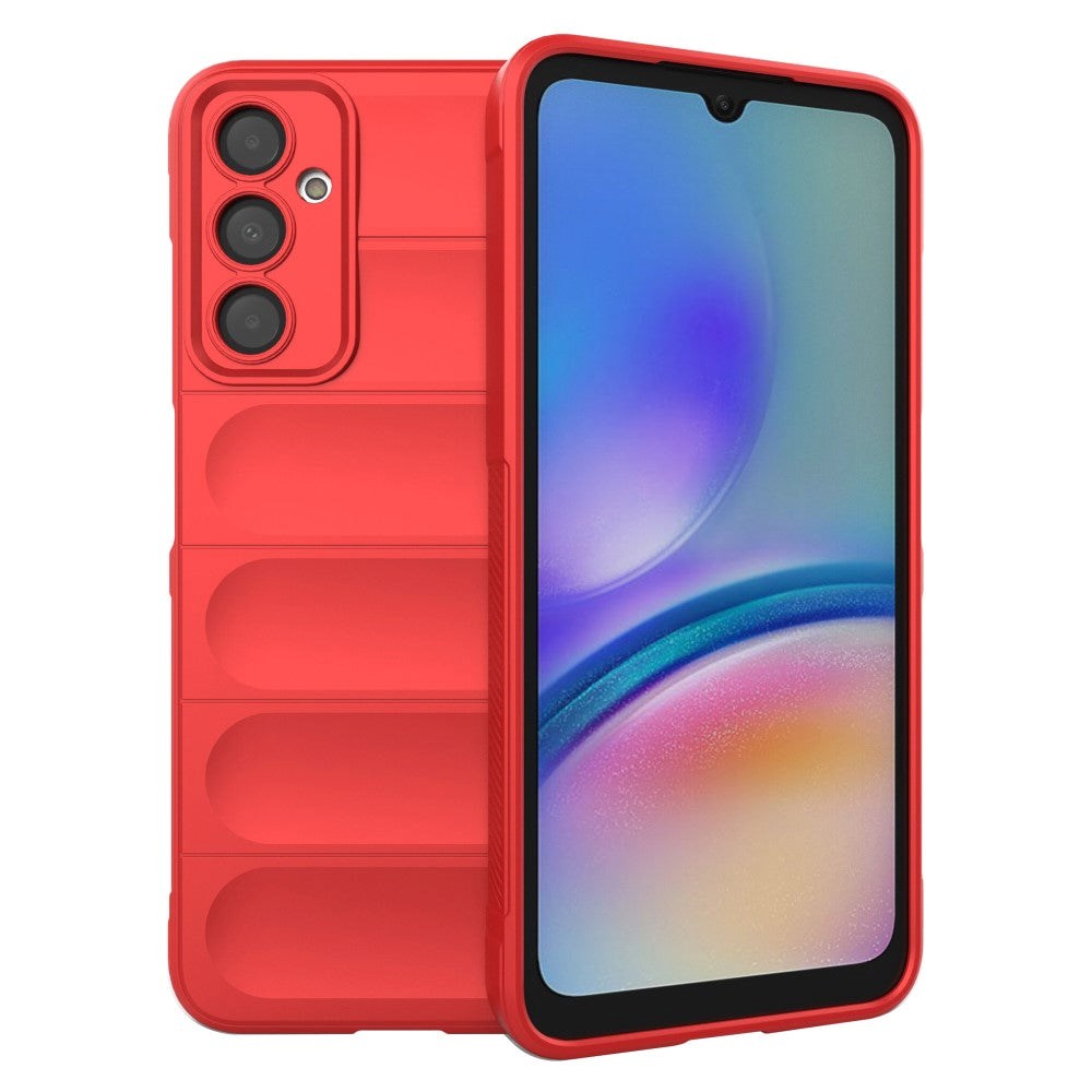 Samsung Galaxy A05s Fleksibelt Plastik Bagside Cover - Rød