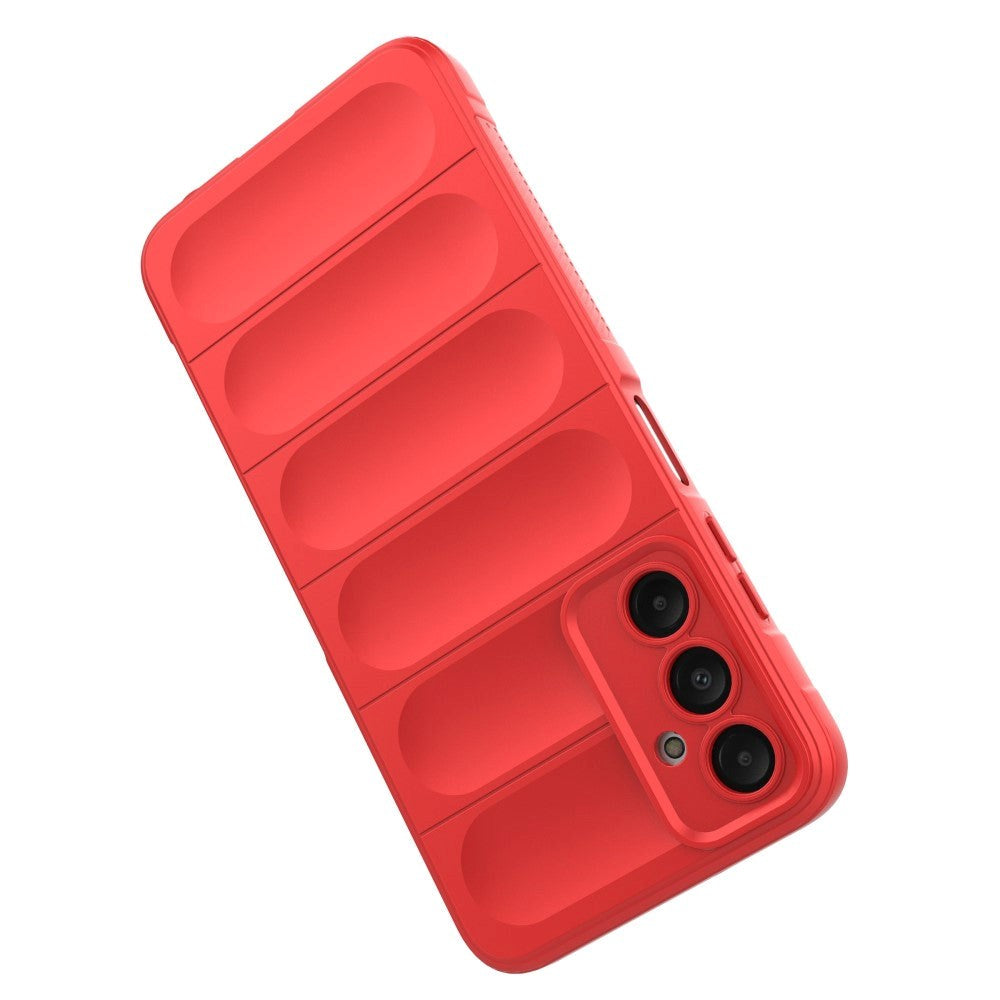 Samsung Galaxy A05s Fleksibelt Plastik Bagside Cover - Rød