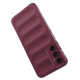 Samsung Galaxy A05s Fleksibelt Plastik Bagside Cover - Vinrød