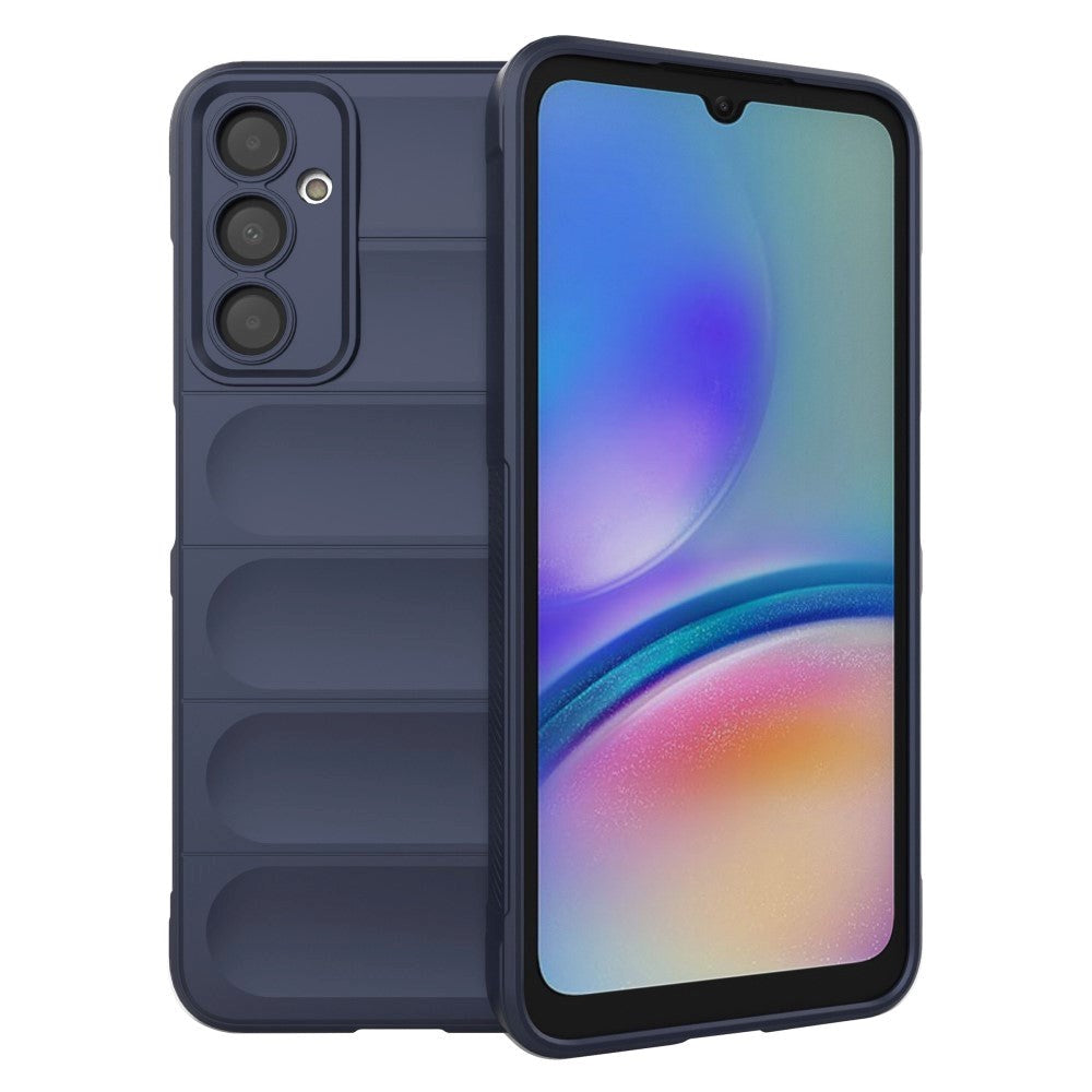 Samsung Galaxy A05s Fleksibelt Plastik Bagside Cover - Blå