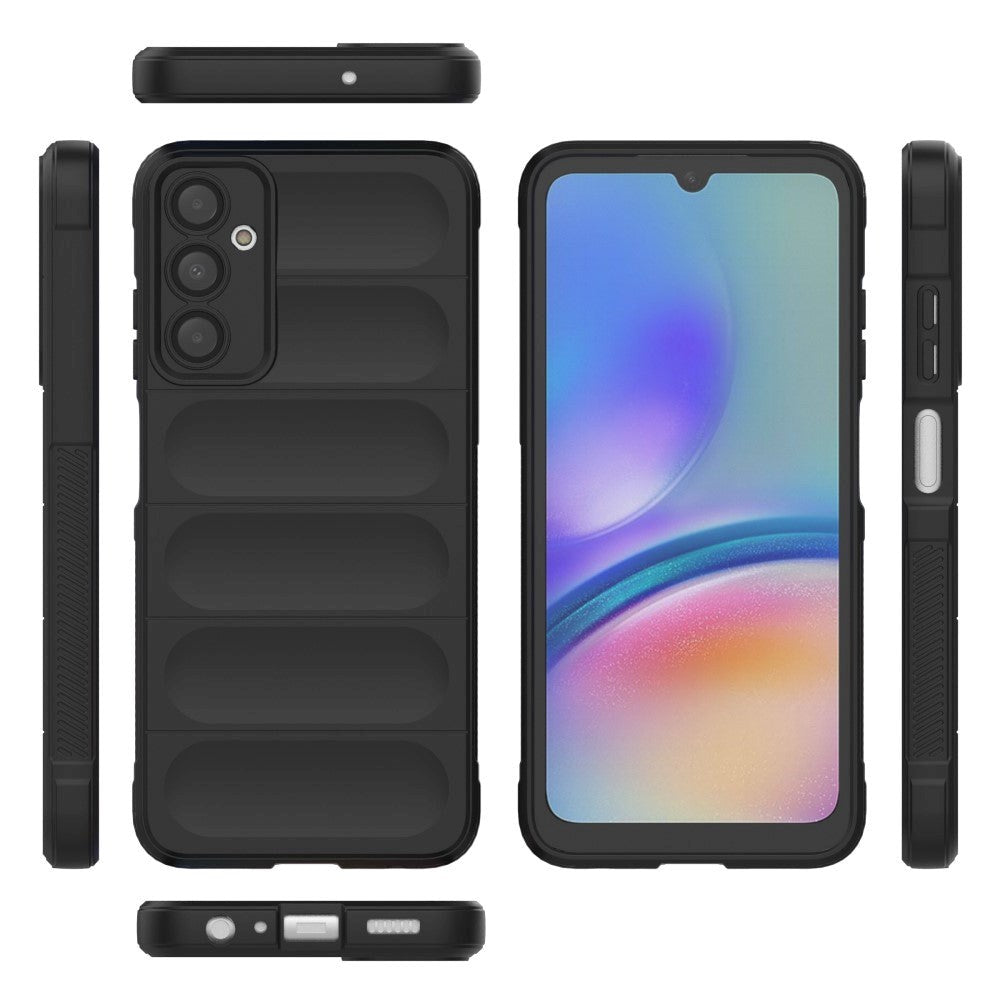 Samsung Galaxy A05s Fleksibelt Plastik Bagside Cover - Blå