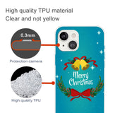 iPhone 15 Plus Fleksibelt Plast Bagside Jule Cover - Merry Christmas - Juleklokker