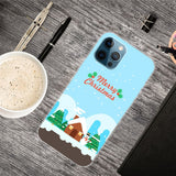 iPhone 15 Pro Fleksibelt Plast Bagside Jule Cover - Merry Christmas - Julehygge